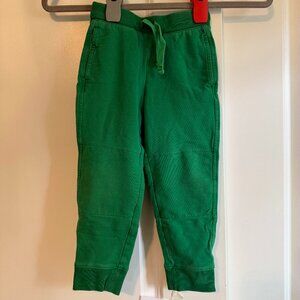 Primary Green Joggers w Reinforced Knee and Drawstring size 4 barely worn